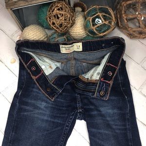 Abercrombie and Fitch straight distressed jeans